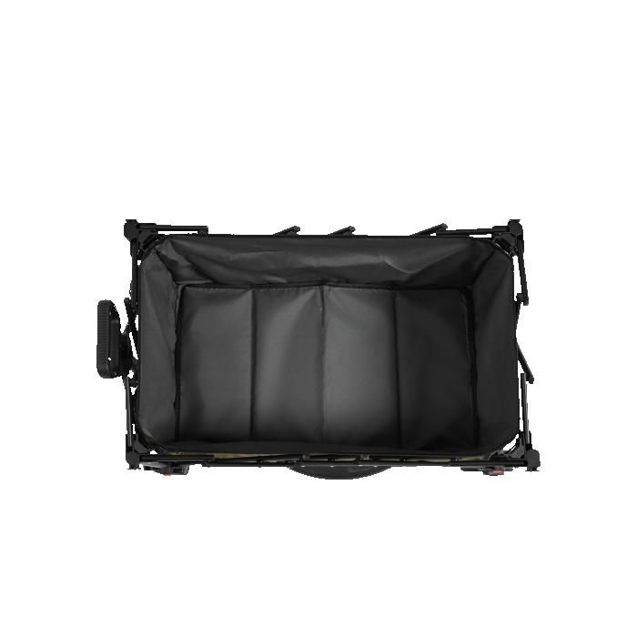 Chariot pliant, chariot pliant avec roues tout-terrain, chariot de jardin robuste avec poignée réglable (vert militaire)