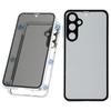 For Samsung Galaxy S23 FE Case with Anti-Spy Screen Protector/Lens Film Tempered Glass Metal Phone Cover