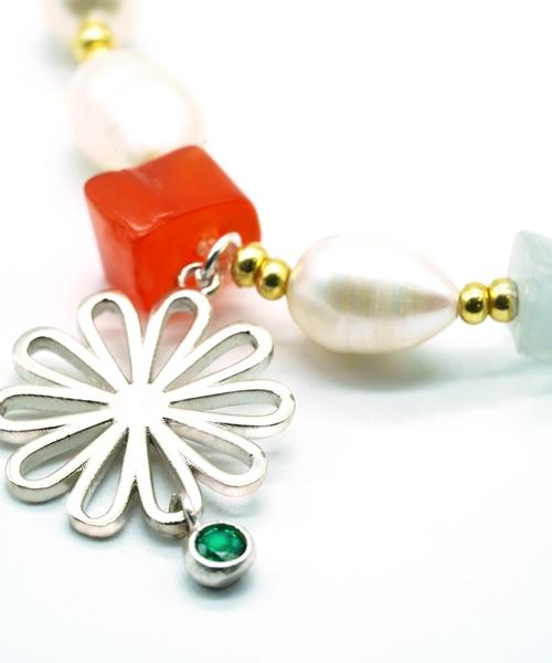 Bonbeau Daisy With Pearl Bracelet Daisy Freshwater Pearl Bracelet