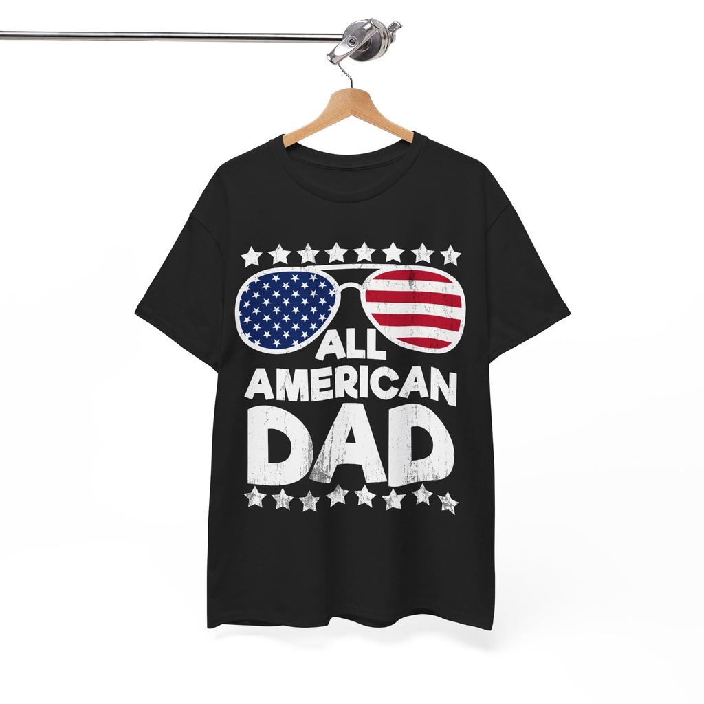 Dad 4th of July Shirt, All American Dad Fourth of July Dad Vintage Shirt