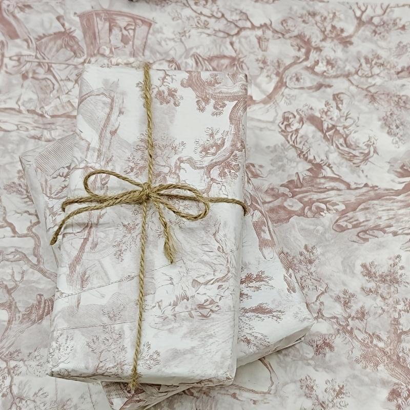 10 Blatt/Set Ausflug Auto und Pferd Muster Geschenkverpackungspapier Geeignet für Hochzeit Festival Geburtstag Geschenkverpackung, Blumenstraußverpackung