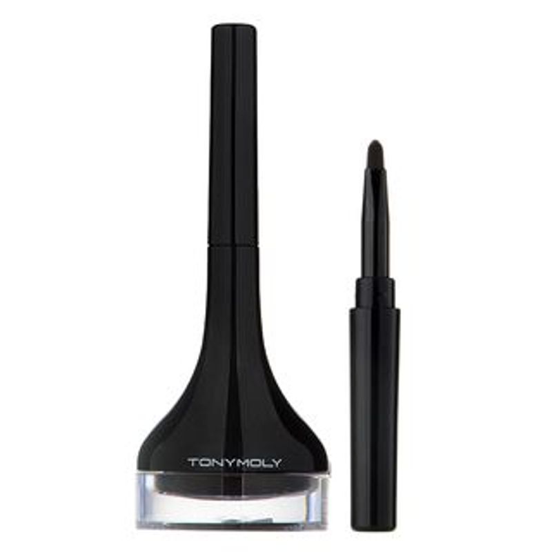 TONYMOLY - Back Gel Eyeliner Long Brush (8 Colors) #07 Latte Brown