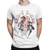 Streetwear Qbey Cartoon Puella Magi Madoka Magica T-Shirt Men's O-neck Short Sleeve Clothing Cute Anime Cotton Summer Tops