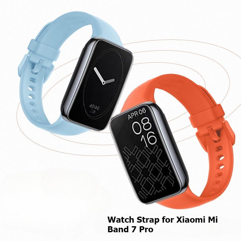 TPU Watch Strap Replacement Wristband for Xiaomi Smart Band 7 Pro / Mi Band 7 Pro, Soft Sport Bracelet Band