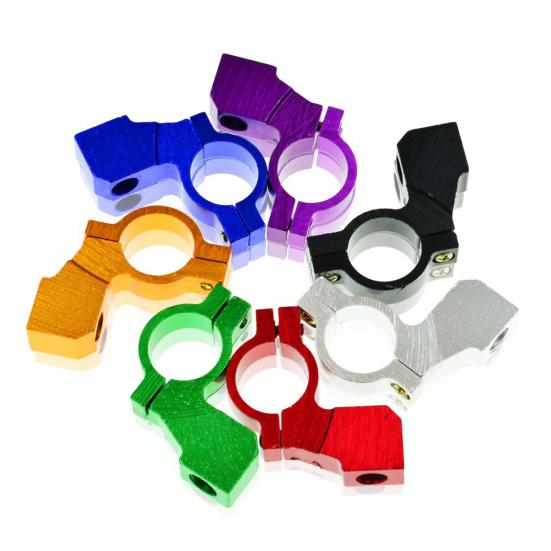 1 pár Závit zrcátka pro montáž na řídítka M10 Hliníkový držák zpětného zrcátka