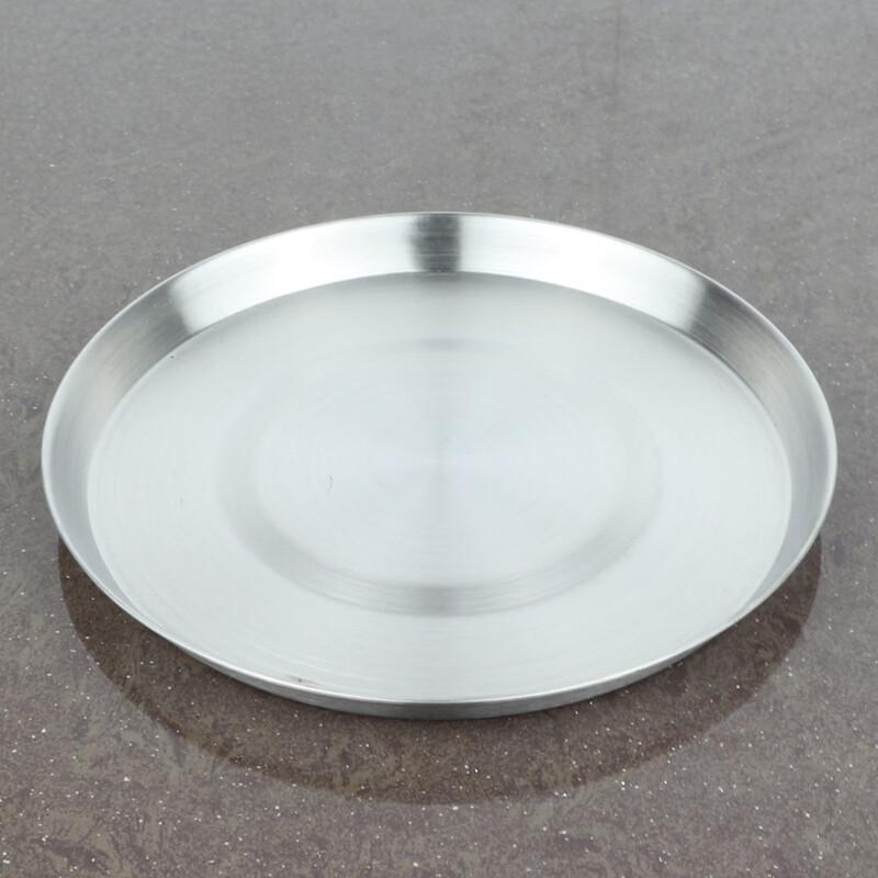 Ru Han Matte Stainless Steel Round BBQ Plate Set