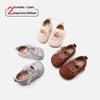 Spring Lace Bow Non-Slip Toddler Princess Shoes - Soft Leather with Breathable Design for Girls