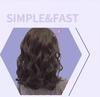 French Water Wave Deep V Curling Iron - 32mm Egg Roll Design, Long-Lasting Style, Hair-Safe