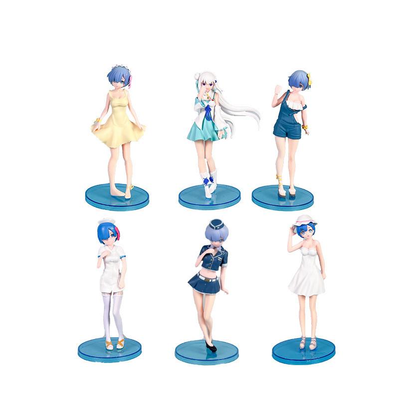Zero Starting Re Life In Another World Pvc Figurine Rem Emilia Model Decor Toy