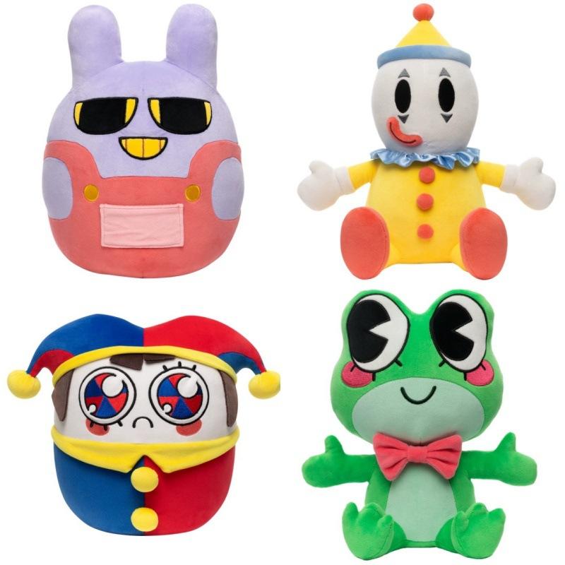 Žába Žabák Klaun Plyšová Panenka Roztomilá Kreslená Postavička Plyšová Hračka Polštář Měkké Plyšové Zvířátko Hračka Kawaii Dekorativní Bytový Doplněk