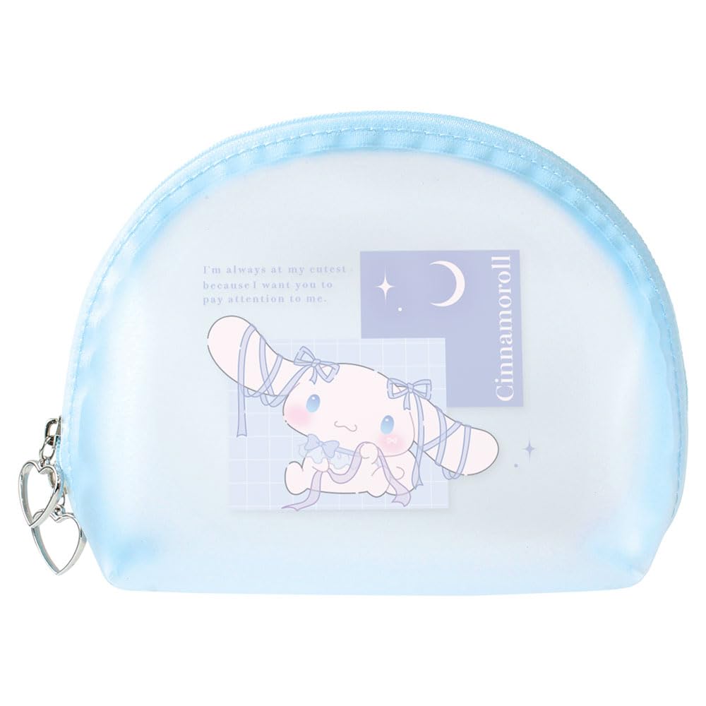 Tees Factory Sanrio Characters Clear Matte Ballet H120 X W160 X Pouch, Core/Cinnamoroll, D50mm, SR-5544414CR