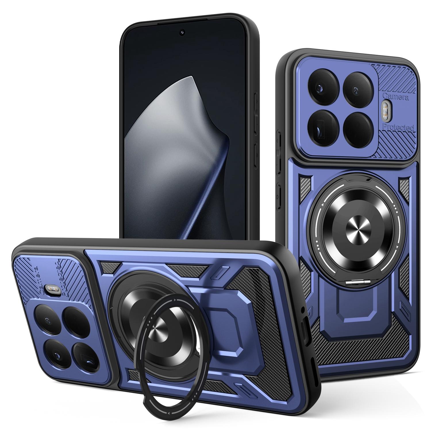 For Xiaomi 15T Pro Magnetic Case Rotating Kickstand TPU + PC Phone Cover