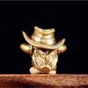 Antique Jewelry Pendant Cattle Head Metal Charm Ornament For Keychains Jewelry Making Handmade Craft Embellishment