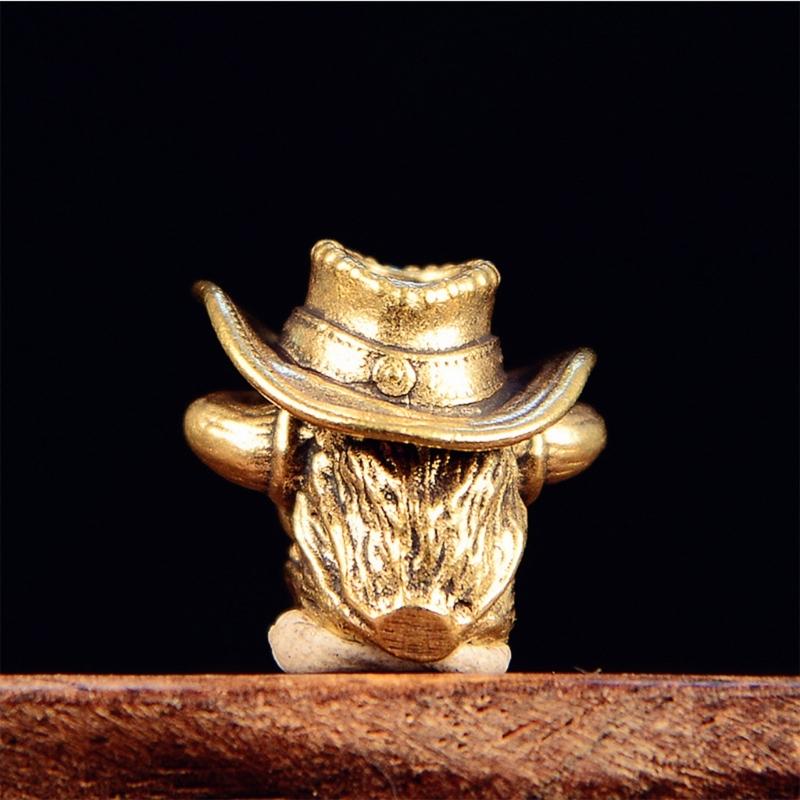 Antique Jewelry Pendant Cattle Head Metal Charm Ornament For Keychains Jewelry Making Handmade Craft Embellishment