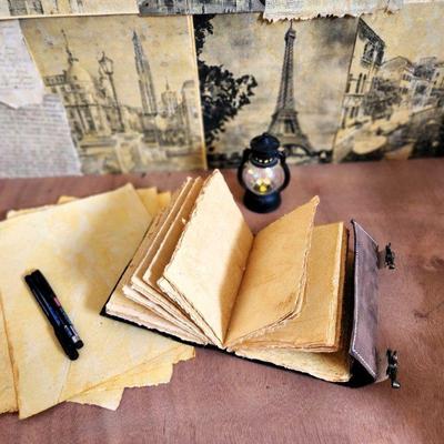 Hocus Pocus Book | Blank Spells Book of Shadows Antique Leather Journal, Best for Halloween,for Him Her, Handmade Sketchbook