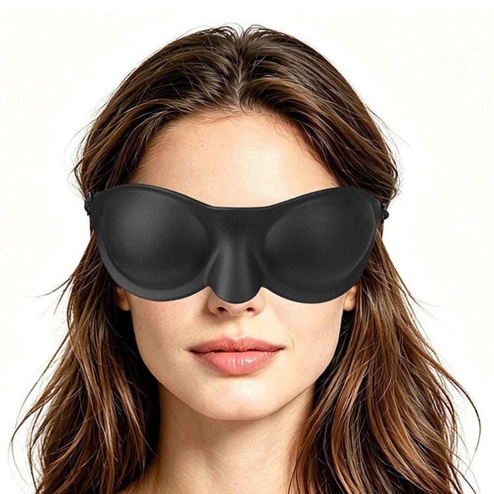 Moisture Chamber Eye Mask Soft Blackout Mask Portable Sleep Goggles Travel