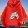 Latest Hatsune Miku New Kids Teens Fashion Cartoon Print Cotton Hoodie Fall Winter Hot Sale Trendy Stylish Best Selling