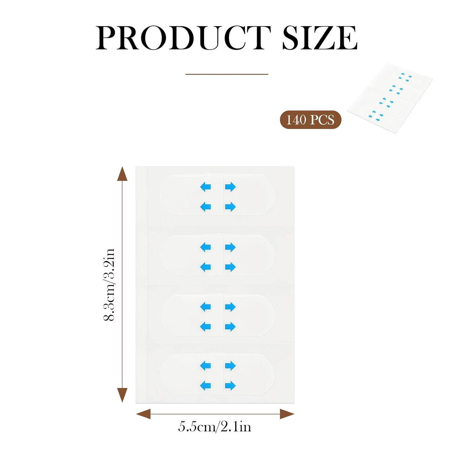 140 Pcs Face Lifting Tape Breathable V-Shaped Instant Face Tapes Super Thin Face Neck Tape Invisible for Lifting Sagging Skin, Wrinkles