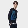 New FILA Sweatshirts Men's Jet Black F11M319214F-BK