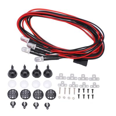 Three Dimensional Simulation LED Spotlight Roof Light Lampshade for 1 10 RC Crawler Car