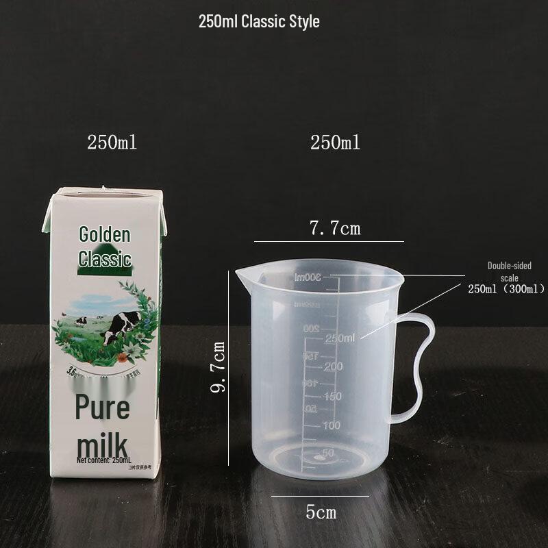 ZISIZ Commercial Plastic Measuring Cup with Lid