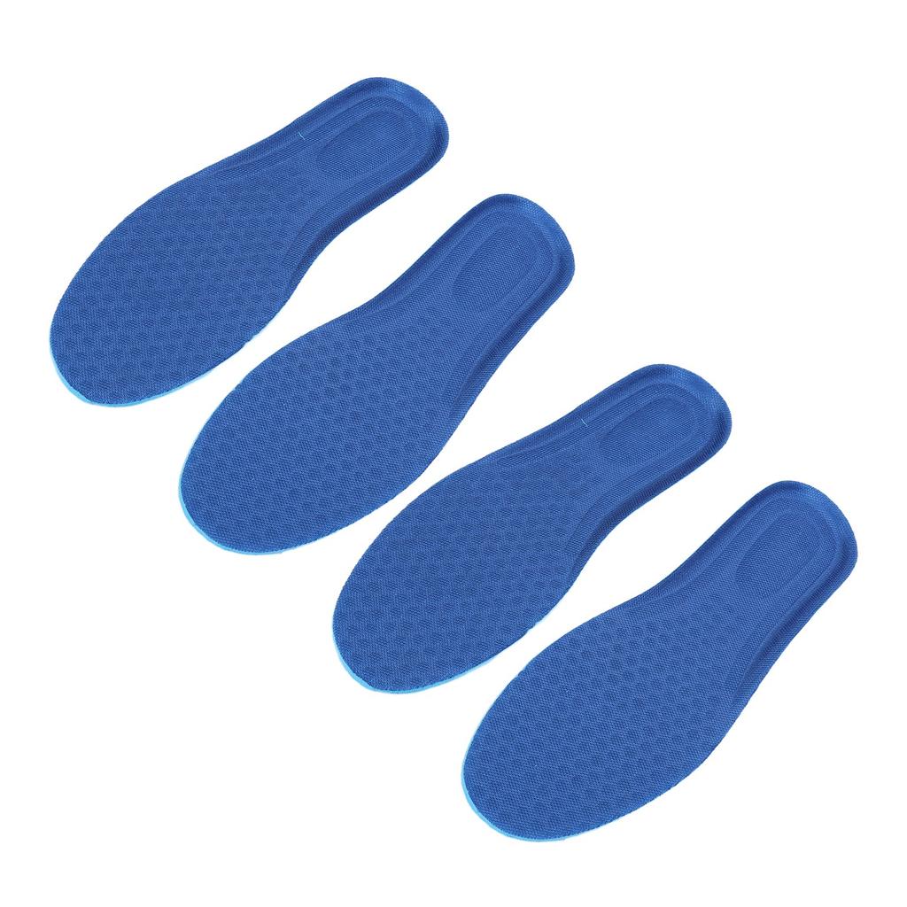 2 Pairs Insoles Ice Silk Breathable Heavy Duty Support Anti Slip Fatigue Relief Foot Pads for