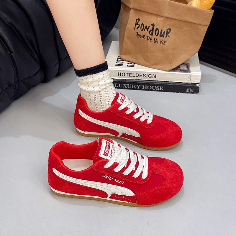 Comfortable little white shoes women's new casual board shoes flat student sports shoes women