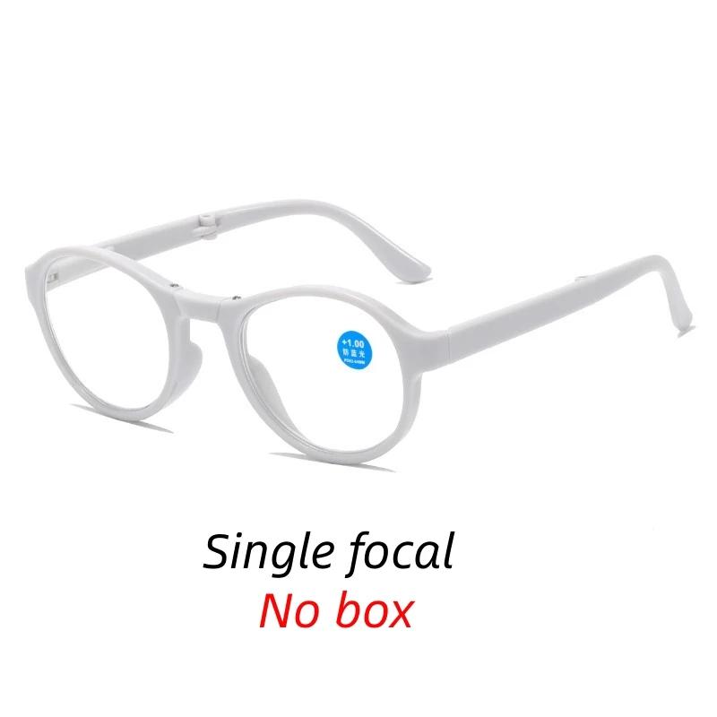 Folding Round Reading Glasses for Women Men Presbyopia Eyewear with Case +1 0 to +4 0 Diopter Trendy Portable 1