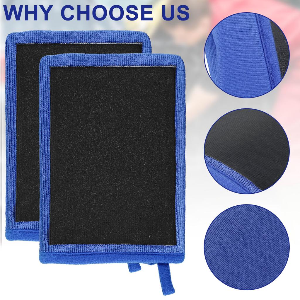 2Pcs Car Cleaning Glove Clay Mitt Non-Scratch Fiber Auto Detailing Mitt Wash Car Paint Scratch Free Cleaning Clay Glove