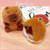 Capybara Soft Chestnut Plush Keychain Cute Cartoon Character For Keys Stylish