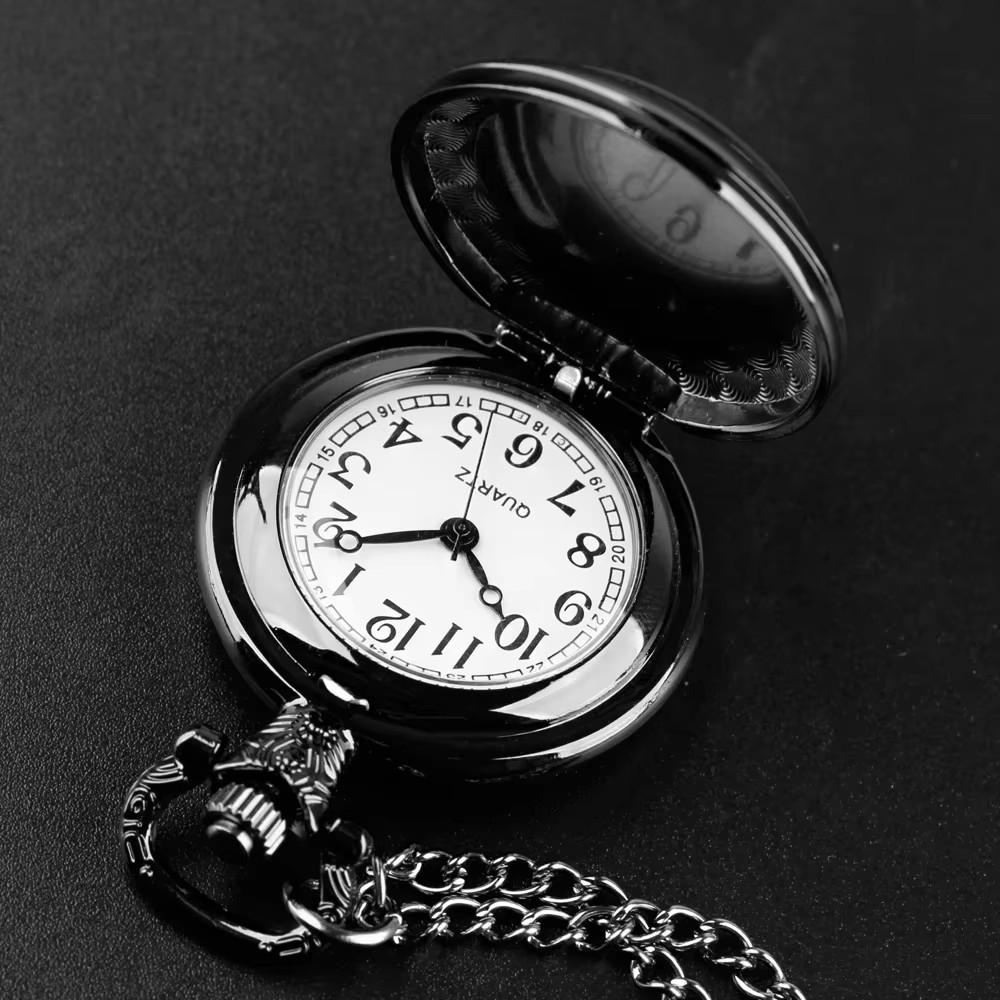 Vintage Retro Dragon Phoenix Chinese Yin yang Quartz Unisex Men Women Pocket Watch Quartz Necklace Pendant Clock Chain  Classic Dial Jewelry Gift