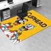 1pc Cuphead,Mugman,Bros Office Carpet Soft Polyester Non Slip Machine Washable Indoor Carpet Living