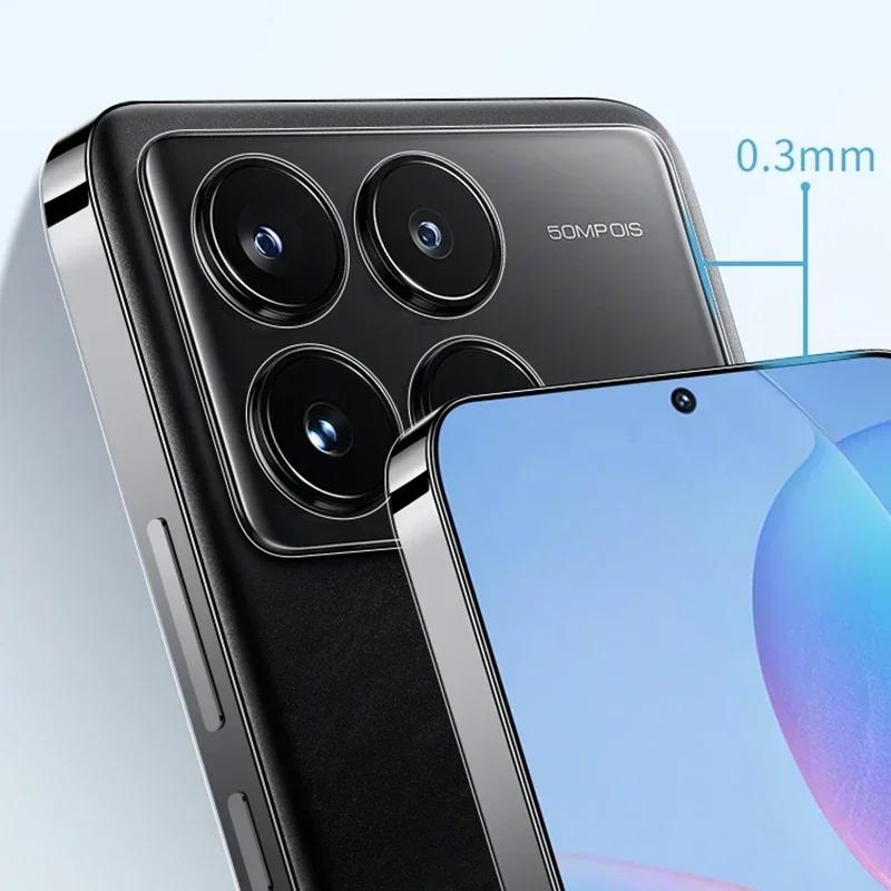 Ultra Thin Clear Case For Xiaomi Redmi Note 13 Pro Plus Cover Poco X6 Pro 5G Transparent Silicone Shockproof Cover