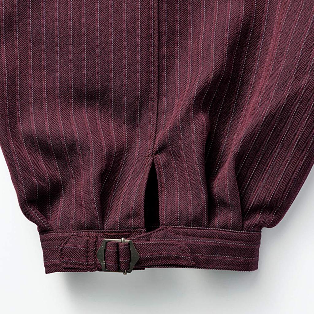 Toraichi Long Knickers Dark Waist Striped Work Tobi Toraichi (4309-414) 03, Red, 85cm, Pattern, Workwear, Pants, Knickerbockers, Clothing,