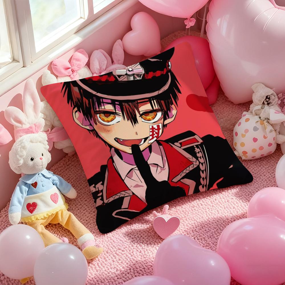 Anime Jibaku Shounen Hanako Pillow Case Soft Plush Fabric DoubleSided Printed Cushion Cover Warm Winter Sofa Pillow Case
