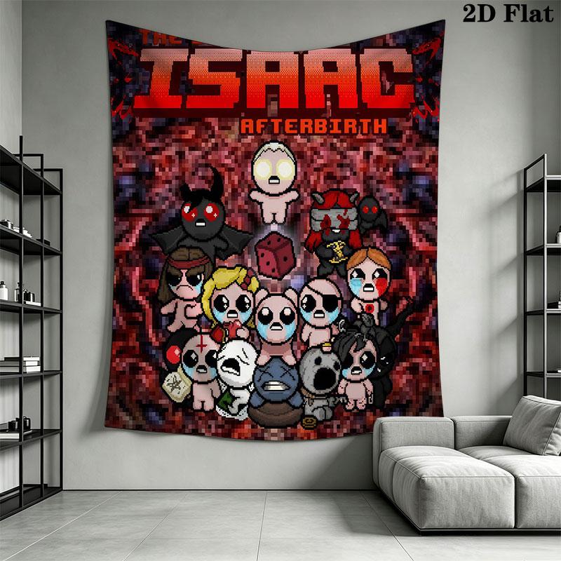 TBOI poster Wall Hanging Printed Fabric Blanket Decorative Tapestries for Bedroom Living Room Home Decor