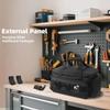 14 Inch Zwarte Canvas Gereedschap Opbergtas Lichtgewicht Elektricien Draagbare Tote Bag Werkaccessoires
