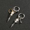 Fashion Forward Conical Pendant Earrings Ear Drop With Detailing Punk Inspired Alloy Jewelry Gift For Her