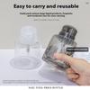 Refillable Lockable Empty Pump Dispenser Nail Manicure Cleaner Makeup Remover Container Press Bottle For Personal Use