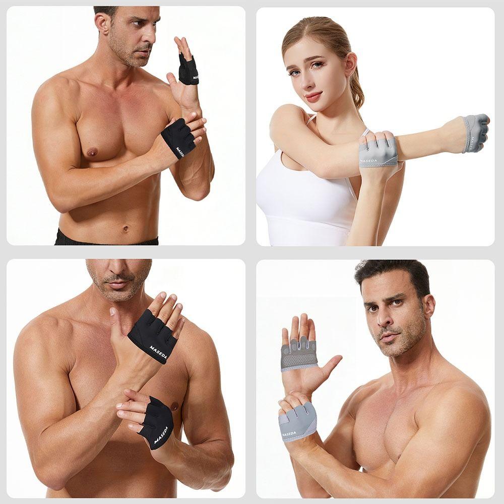 Lightweight Workout Gloves Non-Slip Grip Half-finger Gloves Durable Sport Gloves Unisex