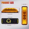 Side Marker LED Truck Car Width Light 3 LED Trailer Deco Signal Light LED Marker Light 4pcs (Yellow)