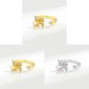Adjustable Windmill Ring For Women Copper Zirconia Jewelry With Elegant Design