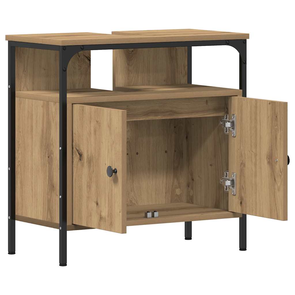Artisan Oak Washbasin Cabinet 60 x 30 x 60 cm Engineered Wood