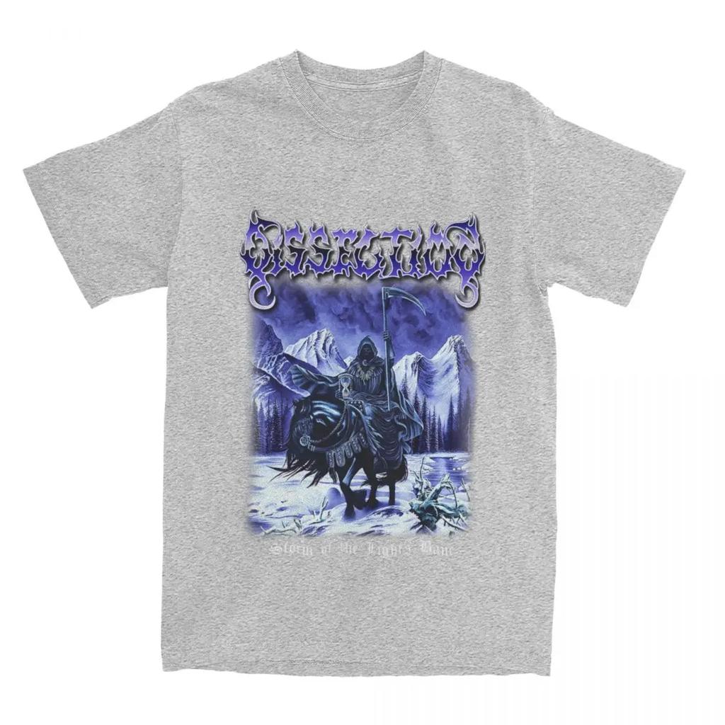 Dissection Black Metal Pánské Dámské Tričko Bouře Světel Potisk Top Trička Čistá Bavlna Nadměrná Velikost 6XL Krátký Rukáv