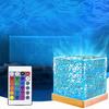 Saeda Night Light, Ocean Light, Aurora Lamp [16 RGB Colors, Remote Control, 7 Brightness Levels] Table Lamp, Water Pattern LED Table Light, Rotating