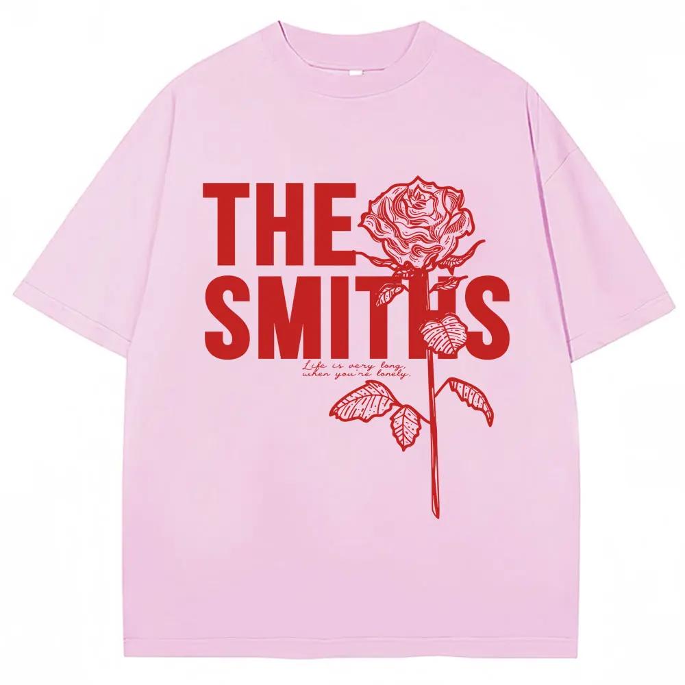 Rock Band The Smiths Grafik T-Shirt Herren Damen Mode Hip Hop Vintage Harajuku T-Shirts Übergroß Lässig Baumwolle T-Shirts Streetwear