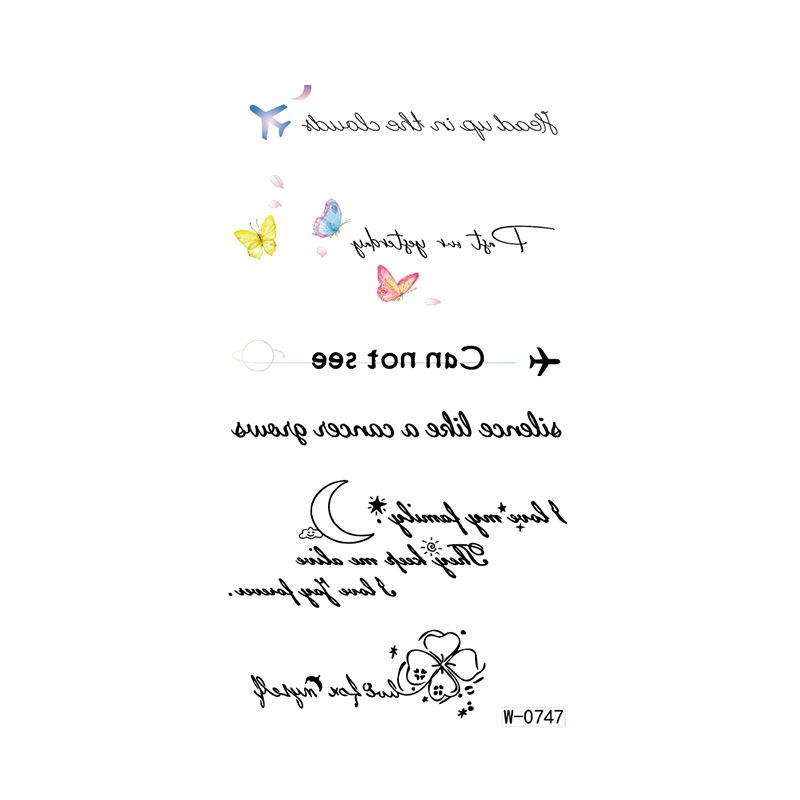 Beauty Sticker Cartoon Tattoo Sticker Temporary Waterproof Animation Flower Personalized Flower Arm Tattoo Sticker