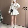 Women's White Shirt Dress - Autumn 2025 Korean Style Outfit