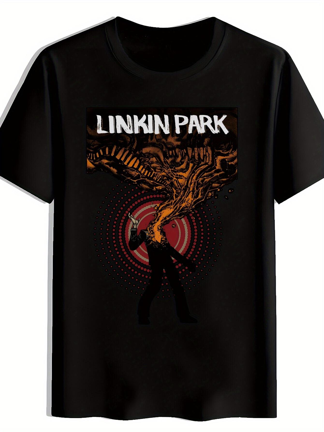 Black T-shirt Graphic Print - Vibrant Flame Design S