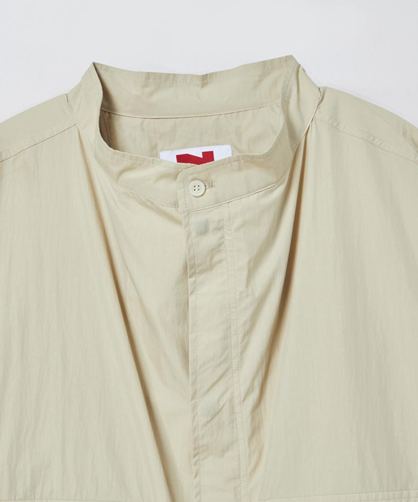Beyond Closet [Collection Line] Luxe Texture Light Fabric Blouson Beige